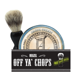 Off Ya Chops Reuzel Shave Cream and Brush